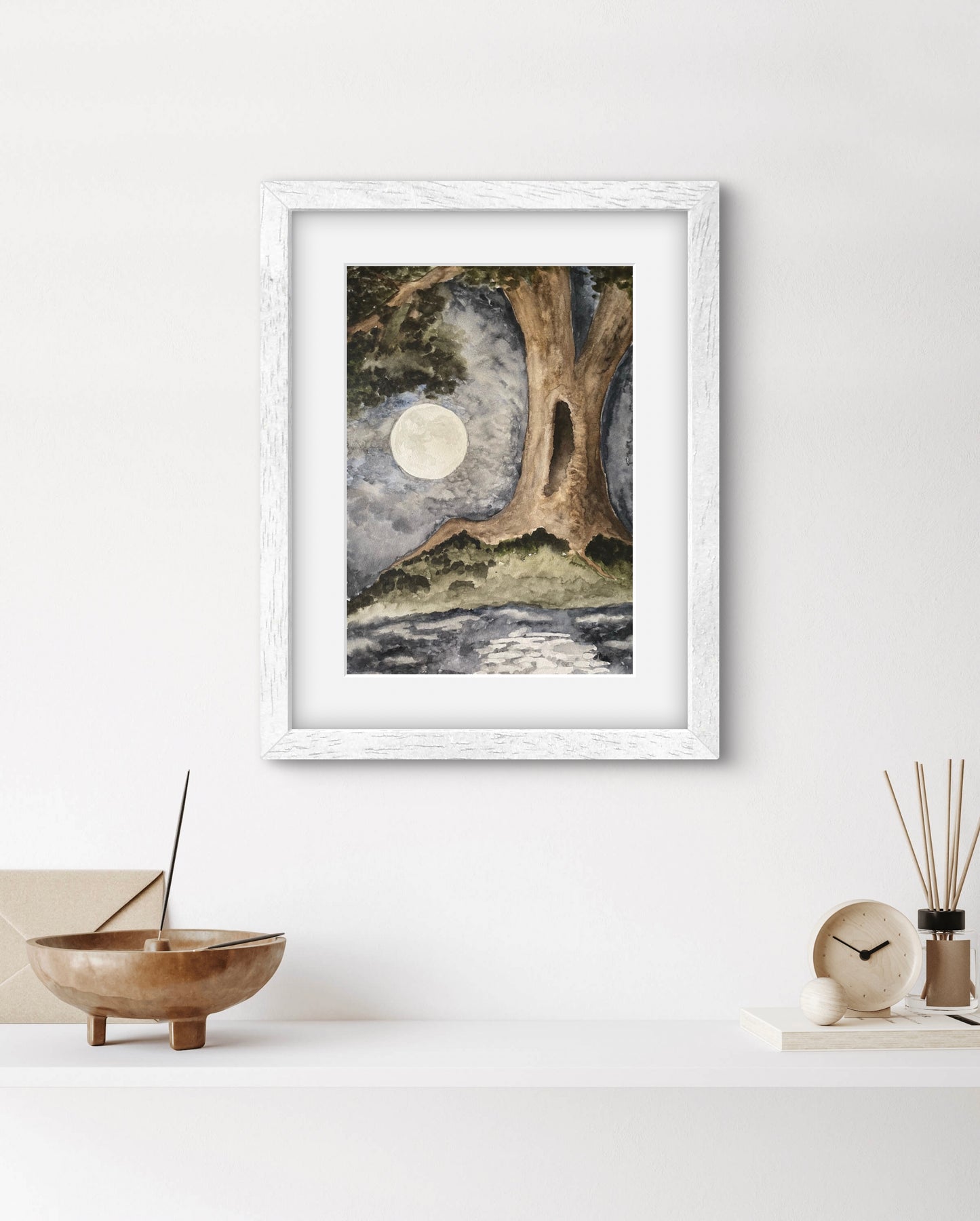 By the Light of the Moon, 11”x15”, 2024