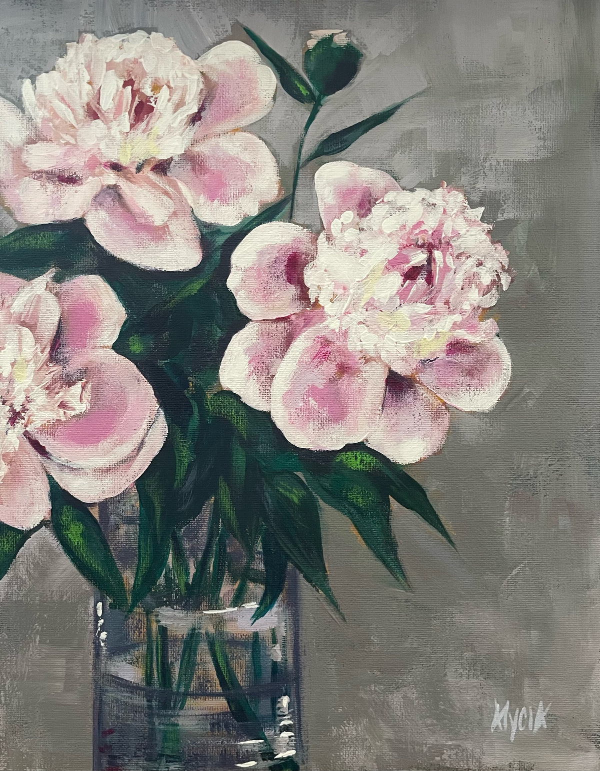 Peonies | 11”x14” | Original Painting | Unframed