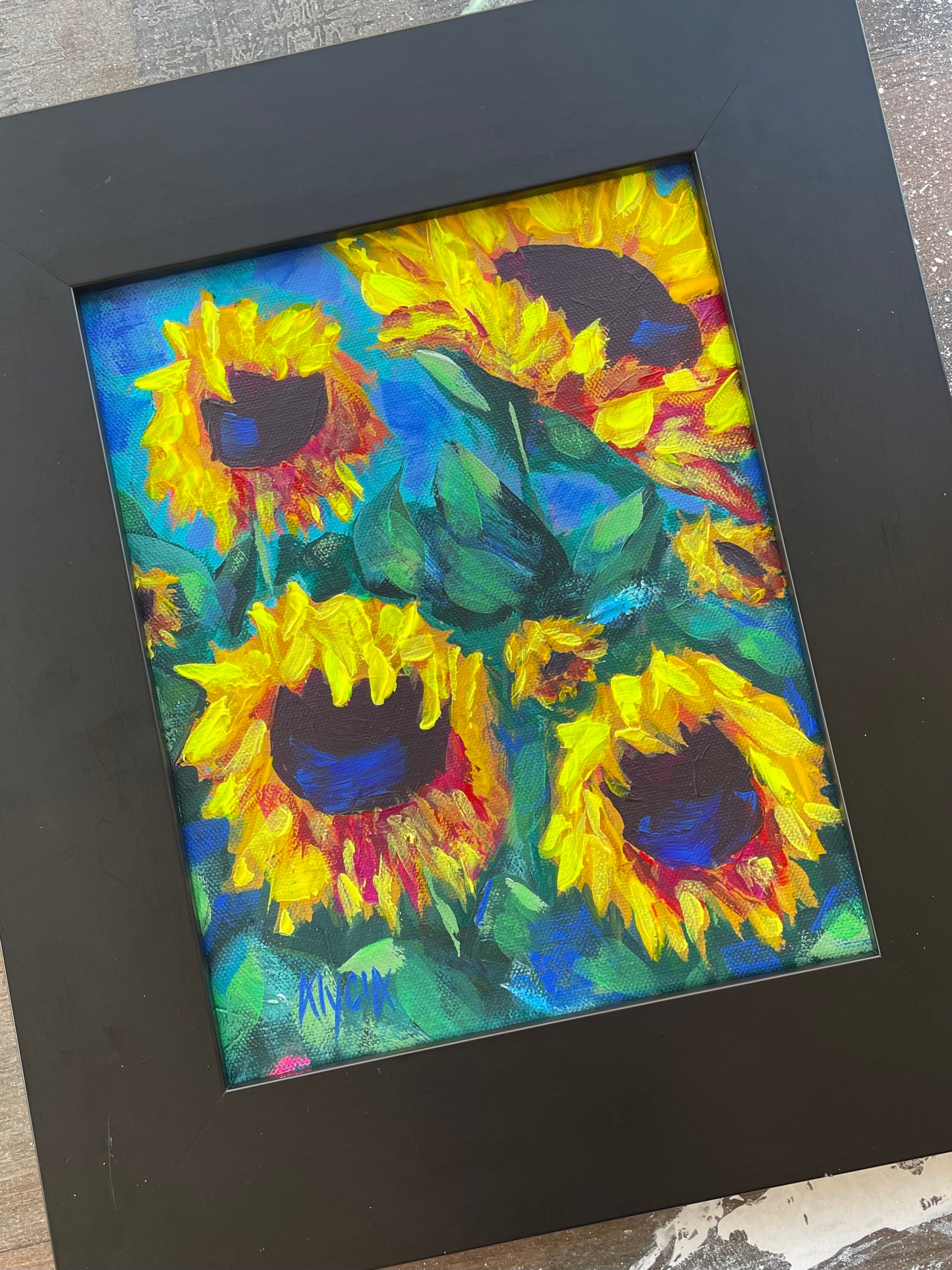 Impression Sunflower, 8”x10”, 2025