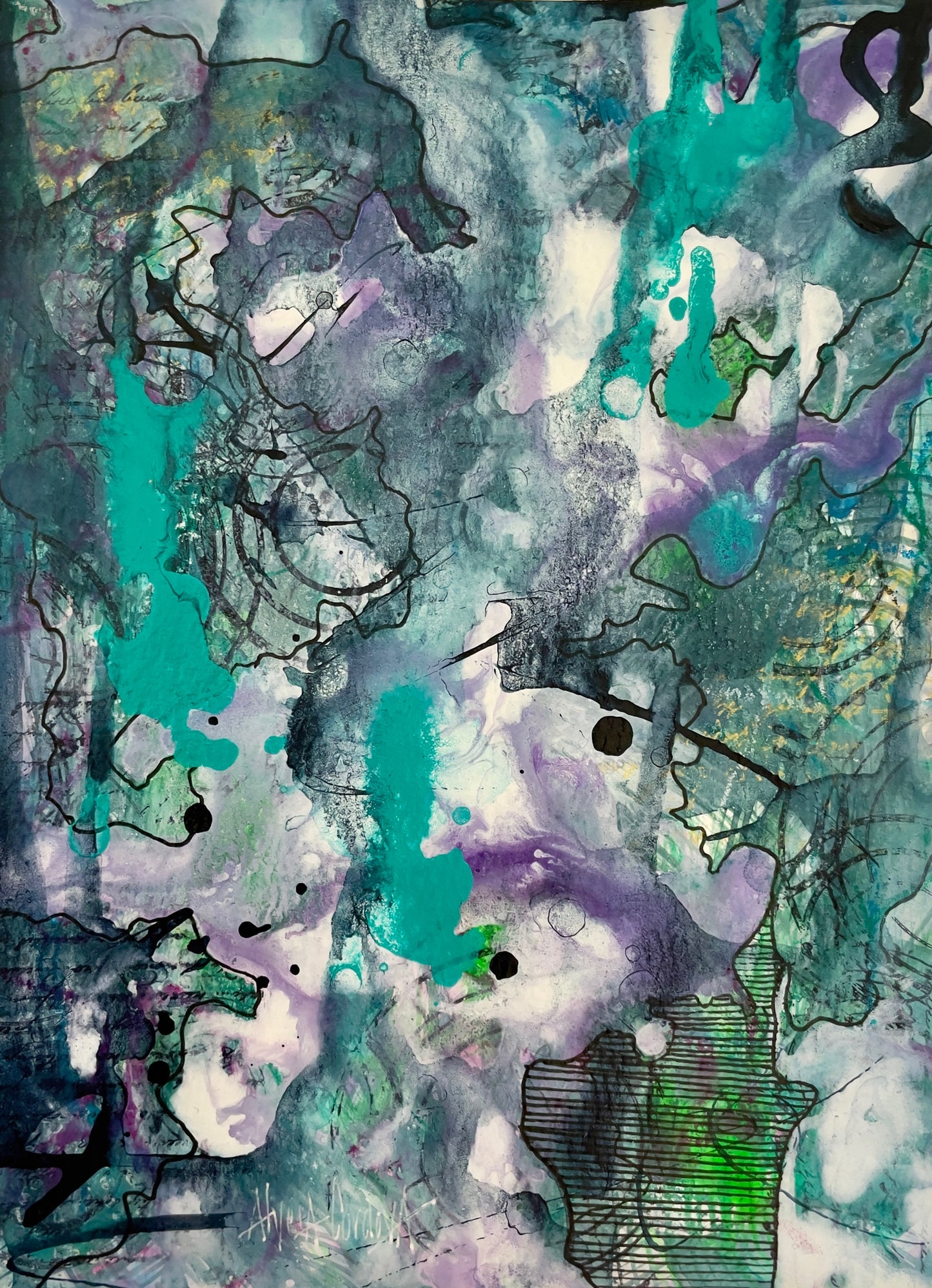In the Flow, 6”x8”, 2024