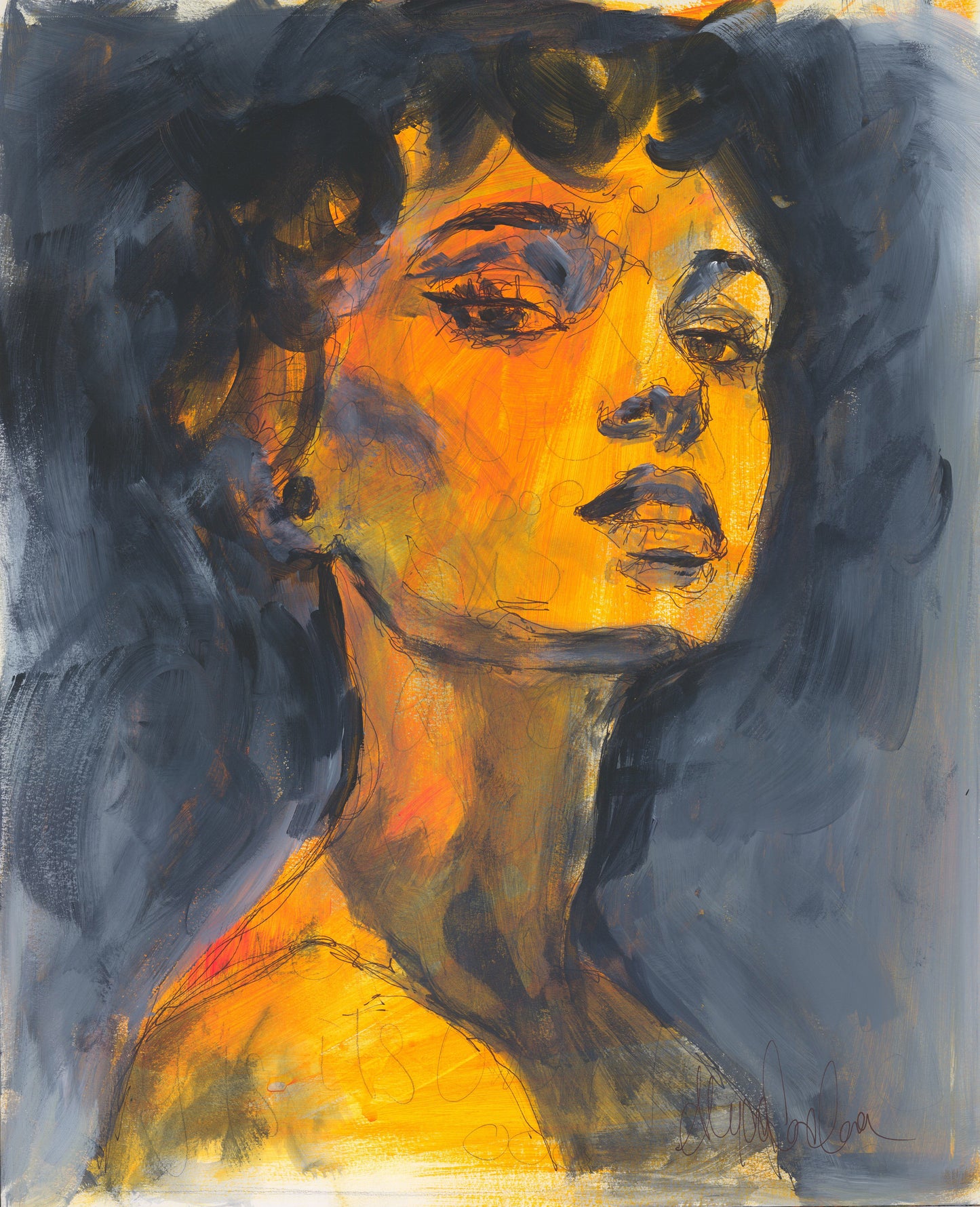 Silent Boldness | 17”x14” | Original Painting | Unframed