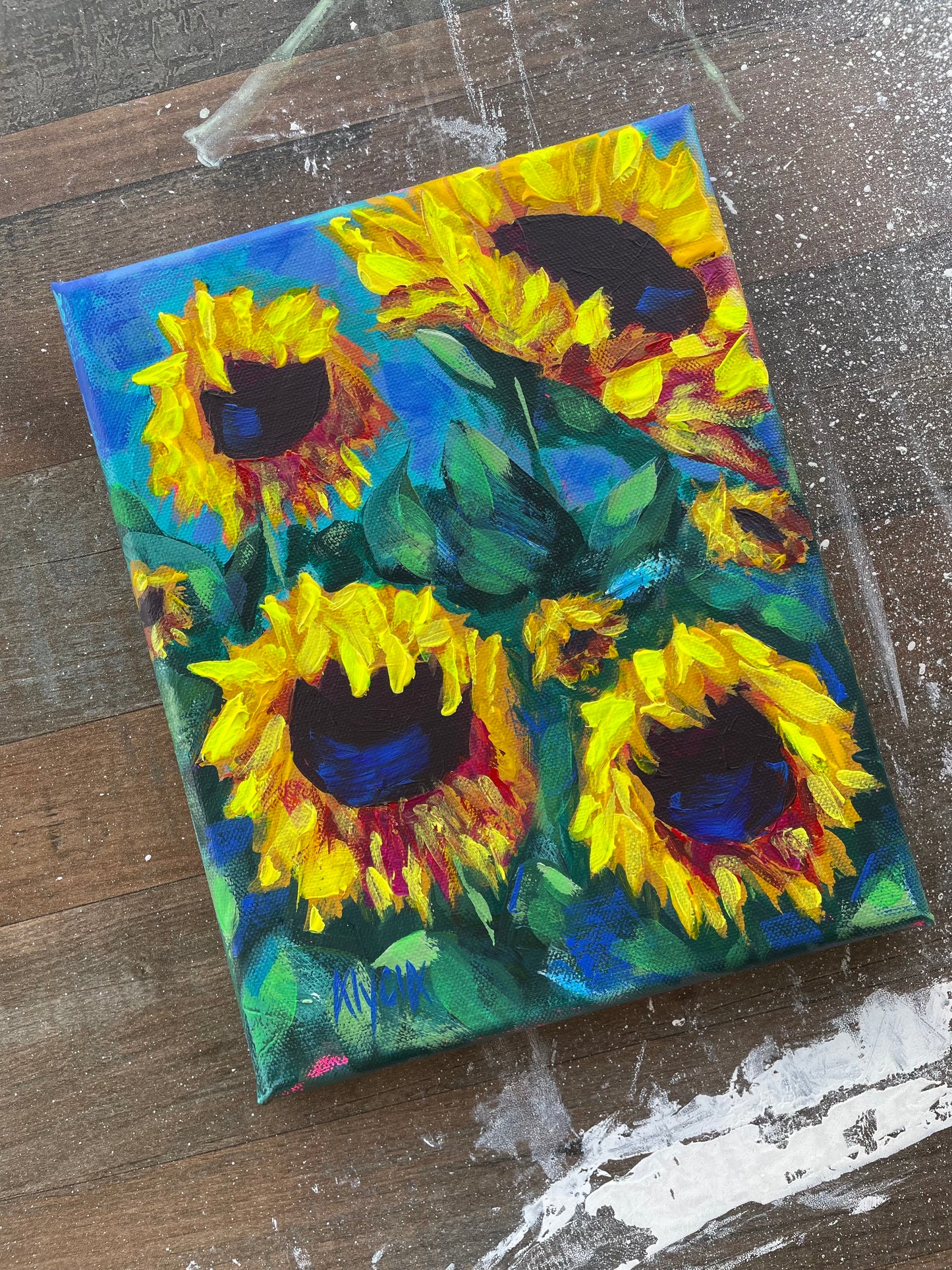 Impression Sunflower, 8”x10”, 2025