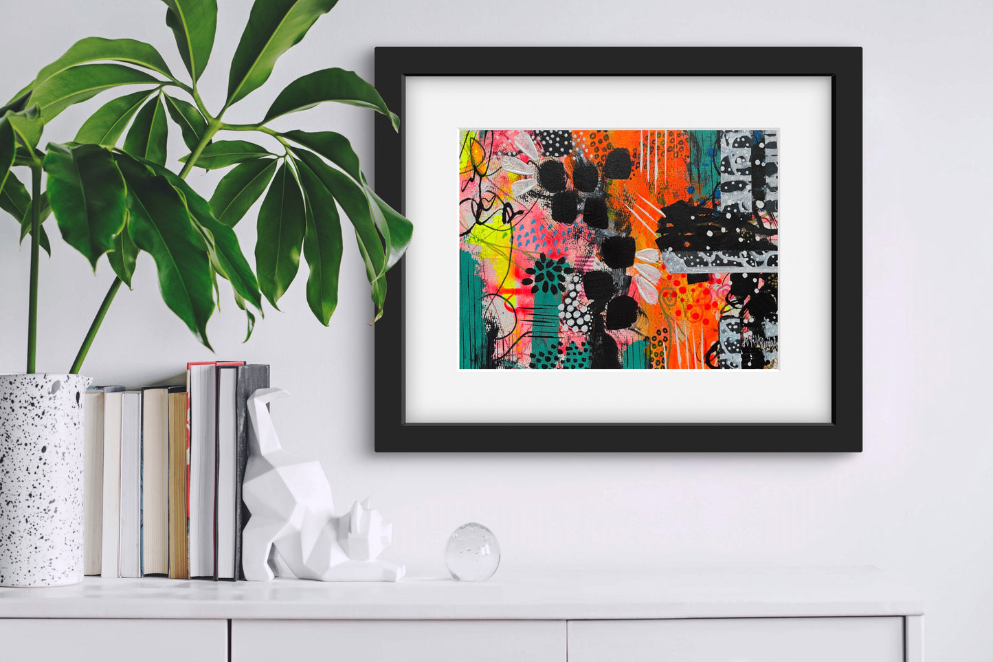 Summer Garden | 9”x12” | Original Art | Framed and Ready to Hang
