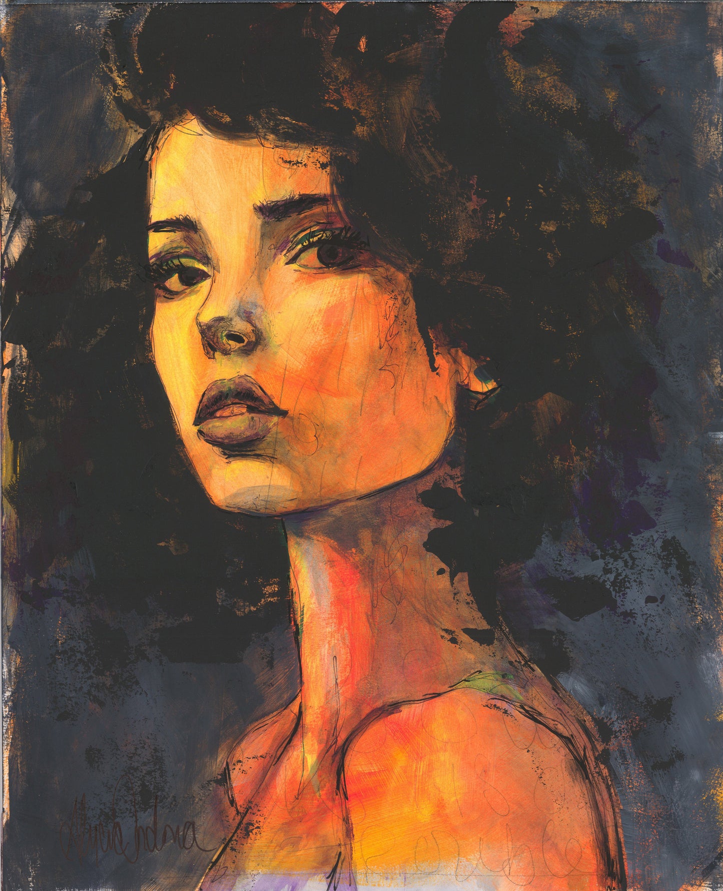 Enigma | 17”x14” | Original Painting | Unframed