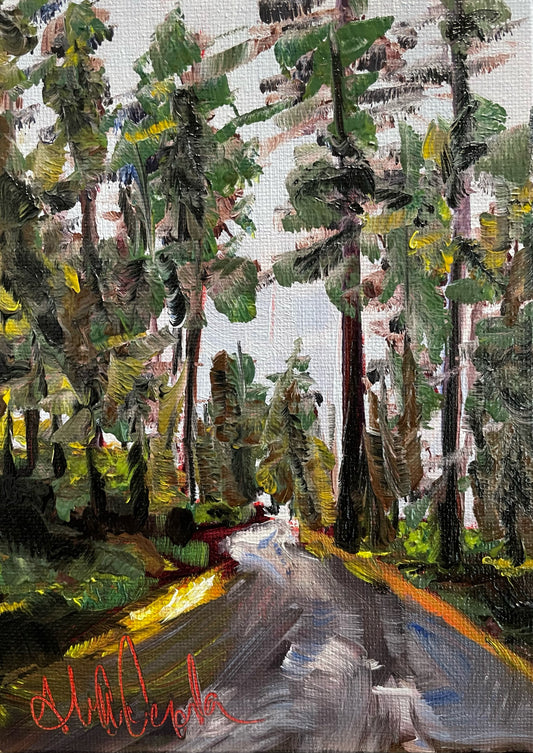Forest - Original Painting Study - 5”x7”