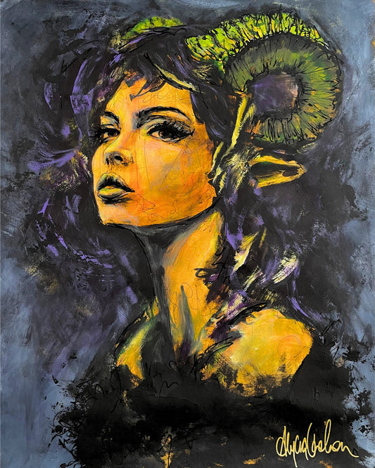 Charmed in Twilight | 17”x14” | Original Painting | Framed | Ready to Hang