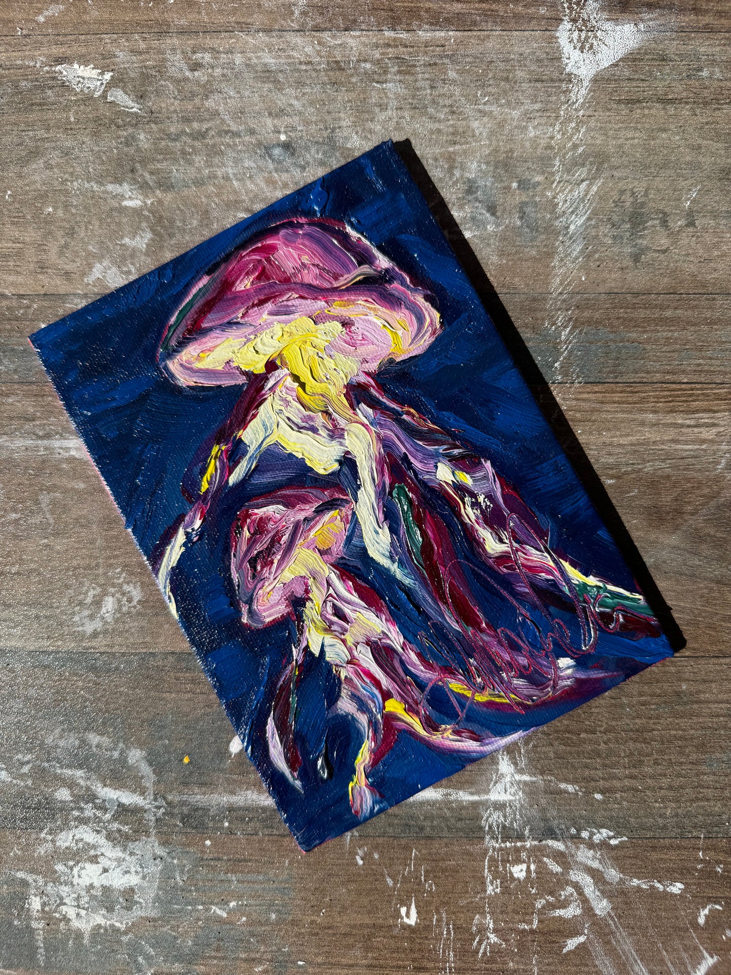 Jellyfish - Original Painting Study - 5”x7”
