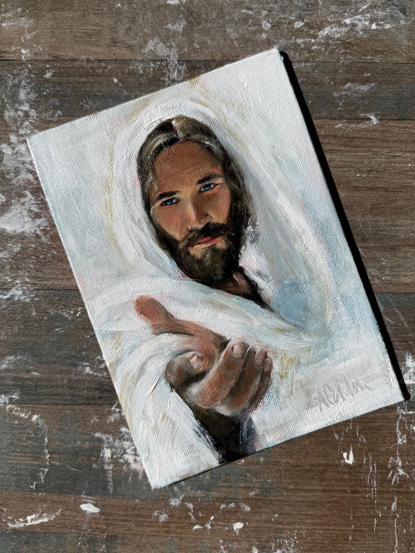 Christ - Original Painting Study - 5”x7”