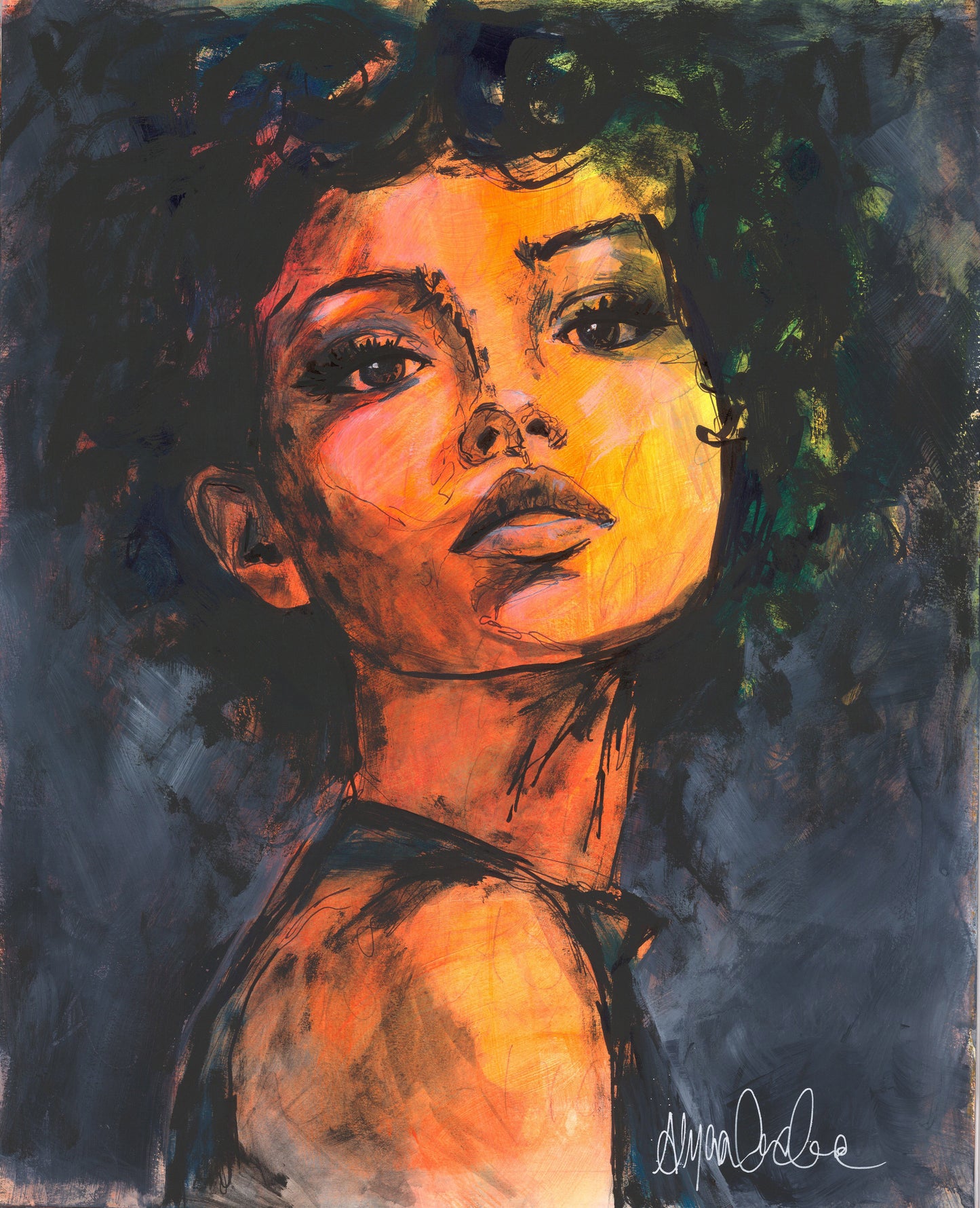 Resilient Glow | 17”x14” | Original Painting | Unframed