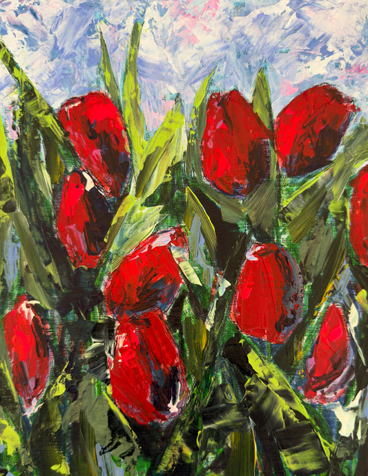 A Burst of Life | 8”x10” | Original Art | Framed
