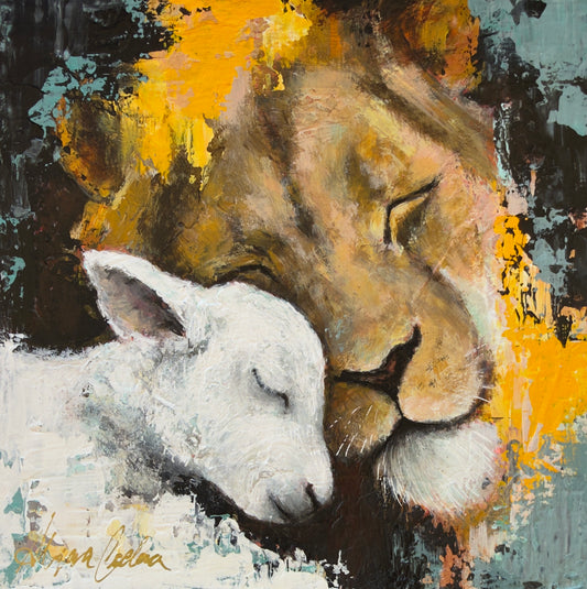 Without Fear | 8”x8” | Original Art | Ready to Hang